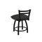Holland Bar Stool Co 18" Low Back Swivel Vanity Stool, Black Wrinkle, Canter Iron Seat 41118BW008 - alternate 3